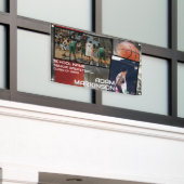 Bannière Sport senior Grunge Basketball (Bâtiment extérieur)