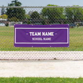 Bannière sportive scolaire pour gymnase ou événeme (En situation)