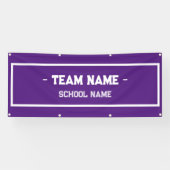 Bannière sportive scolaire pour gymnase ou événeme (Horizontal)