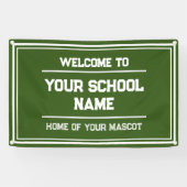 Bannière sportive scolaire pour gymnase ou événeme (Horizontal)