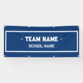 Bannière sportive scolaire pour gymnase ou événeme (Horizontal)