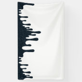 Bannière supérieure au charbon de bois – Noir et b (Vertical)