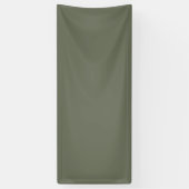 Bannière sur mesure en tissu vert mousse (Vertical)