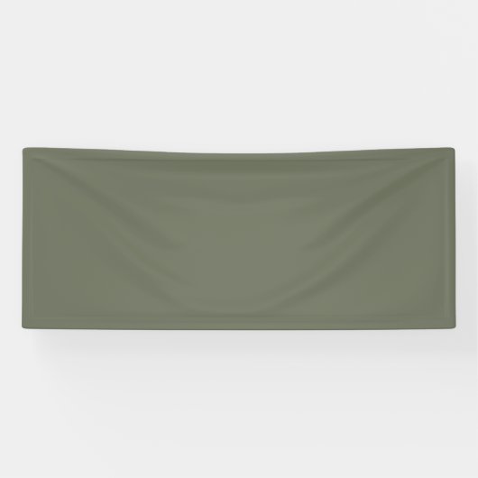 Bannière sur mesure en tissu vert mousse (Horizontal)