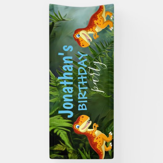 Bannière T REX Dinosaur Boy (Vertical)