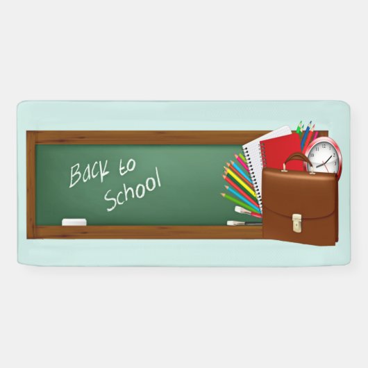 Bannière tendance de rentrée scolaire (Horizontal)