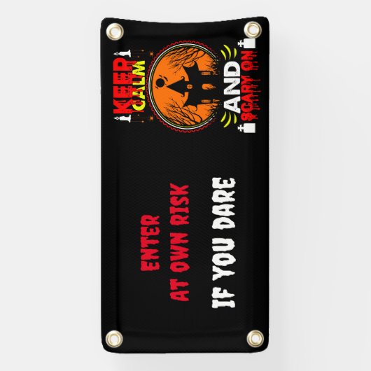 Bannière thématique Halloween personnalisable effr (Verticale)