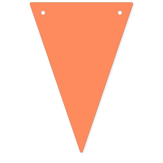 Bannière triangulaire à gradient de coucher de sol (Deuxième drapeau)