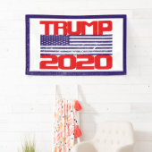 Bannière Trump 2020 (En situation)