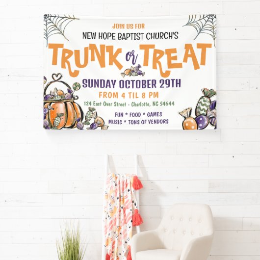 Bannière Trunk ou Treat (Insitu)