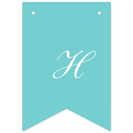 Bannière turquoise de partie de joyeux (Deuxième drapeau)