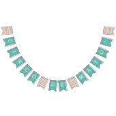 Bannière turquoise Fiesta Floral Cinco de Mayo Bun (Tout)