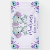 Bannière Twin Elephant Banner Signe Arrière-plan s (Vertical)