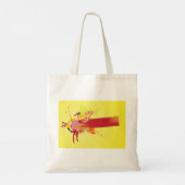 Bannière urbaine Sac fourre-tout rouge jaune (Dos)