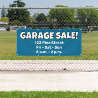 Bannière VENTE DE GARAGE personnalisée !