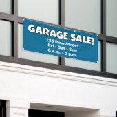 Bannière VENTE DE GARAGE personnalisée ! (Bâtiment extérieur)