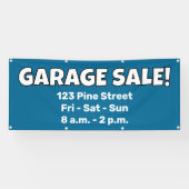 Bannière VENTE DE GARAGE personnalisée ! (Horizontal)
