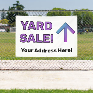 Bannière VENTE DE JARDIN personnalisée !