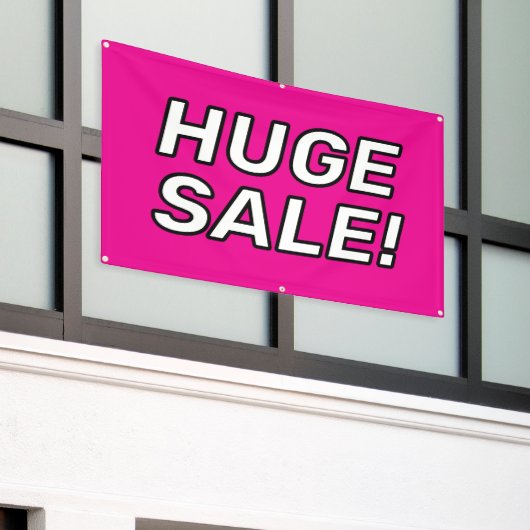 Bannière VENTE ÉNORME personnalisée ! (Bâtiment extérieur)