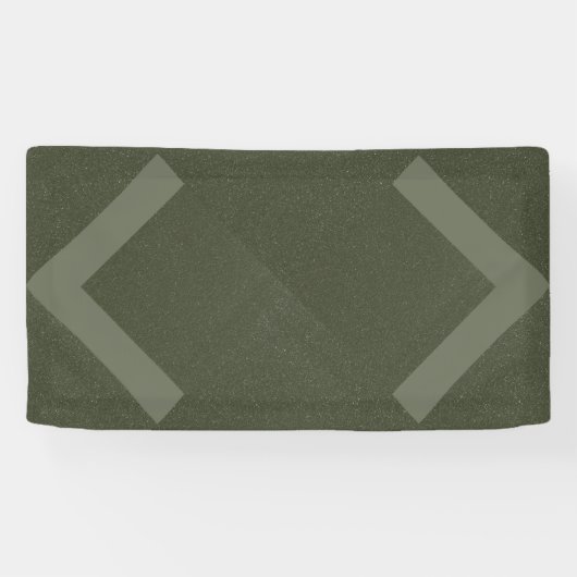 Bannière Vert mousse Double Chevron (Horizontal)