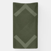 Bannière Vert mousse Double Chevron (Verticale)