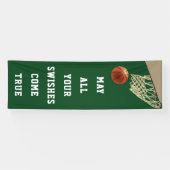 Bannière verte de l'équipe de basket-ball (Horizontal)