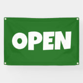 Bannière verte OPEN (Horizontal)