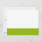 Bannière verte pomme :: Invitation de réception (Dos)