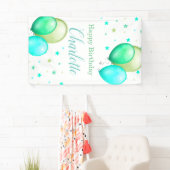 Bannière verticale d'anniversaire de ballons (En situation)