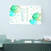 Bannière verticale d'anniversaire de ballons (Salon professionnel)