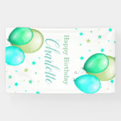 Bannière verticale d'anniversaire de ballons (Horizontal)