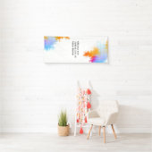 Bannière verticale d'intérieur faite sur commande (En situation)