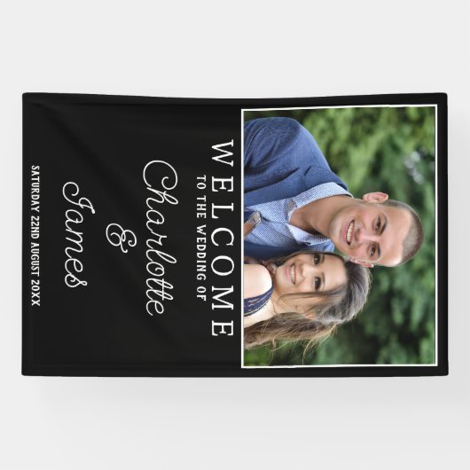 Bannière verticale mariage Affiche de bienvenue Co (Horizontal)