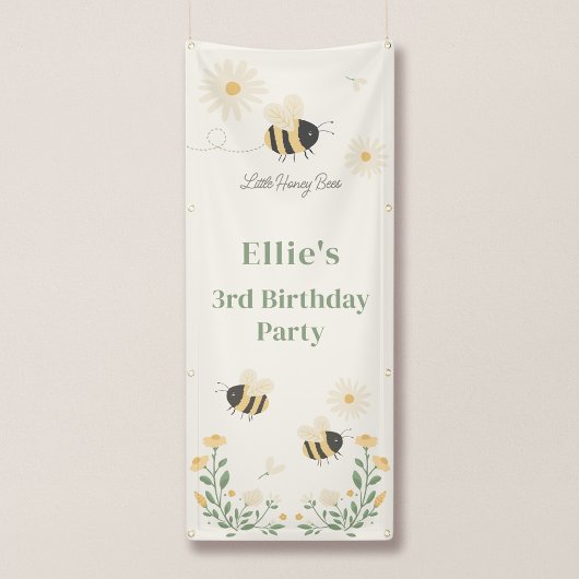 Bannière verticale pour l'anniversaire des Petites