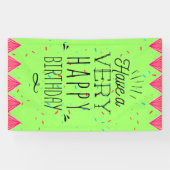 Bannière verticale unique de joyeux anniversaire (Horizontal)