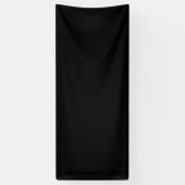 Bannière vierge 76 cm x 183 cm avec fond noir uni (Vertical)