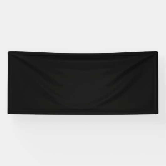 Bannière vierge 76 cm x 183 cm avec fond noir uni (Horizontal)