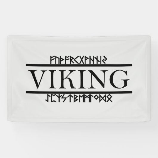 Bannière Viking Runes (Horizontal)