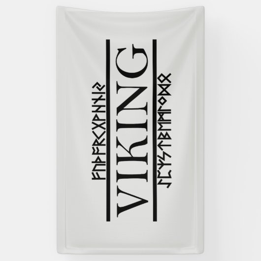 Bannière Viking Runes (Vertical)