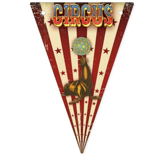 Bannière vintage de cirque (Premier drapeau)