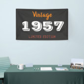 Bannière vintage édition limitée 1957 - Retro 69e (Salon professionnel)