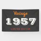 Bannière vintage édition limitée 1957 - Retro 69e (Horizontal)