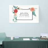 Bannière vintage Florale Motif (Salon professionnel)