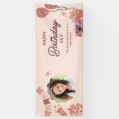 Bannière Vinyl Anniversaire Personnalisée (Vertical)