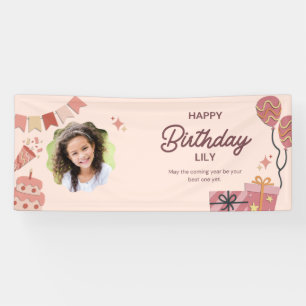 Bannière Vinyl Anniversaire Personnalisée
