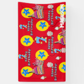 Bannière Vinyl, Bannière Joyeuse 7ème Anniversaire (Vertical)