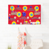 Bannière Vinyl, Bannière Joyeuse 9e Anniversaire, (En situation)