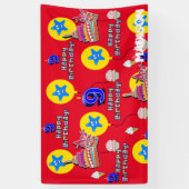 Bannière Vinyl, Bannière Joyeuse 9e Anniversaire,  (Vertical)