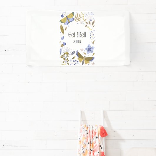 Bannière vinyle 1,6x3 Get Well Soon Blues (Insitu)