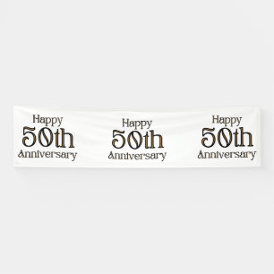 Bannière vinyle 2,5 x 10 pour 50e anniversaire